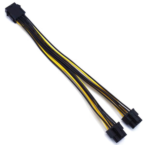 Computer 8 Pin Female Braided Sleeved PCIE GPU Minig Power Cable