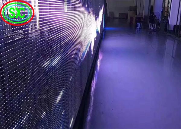 Prix d'usine Publicité auto-adhésive Ultra-mince P3.75 P5 P6 P8 P10 Affichage pour fenêtre de verre Paroi transparent écran LED à puce