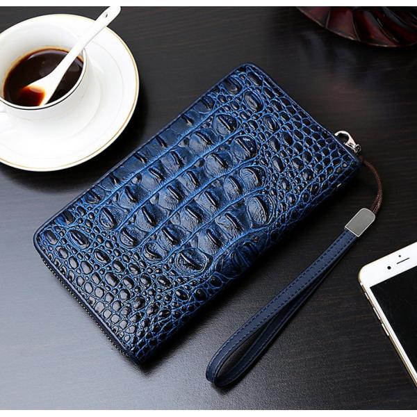Men's 2016 new European and American crocodile pattern purse fashion trends temperament Men's hand