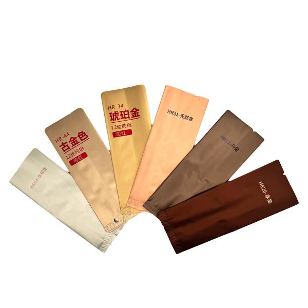 Golden Color Gusset Packaging Bag Smell Proof Airtight Heat Sealable Printed Gusset Bags For Loose Tea