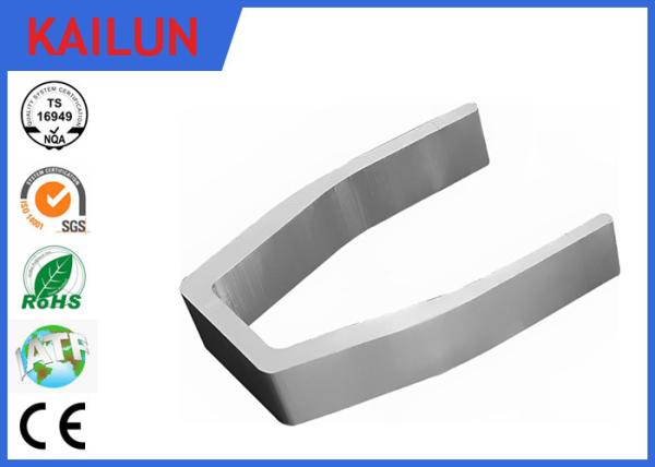 U Shape Fork Extruded Profiles Aluminium For Medical Equipment Parts ISO / TS 16949