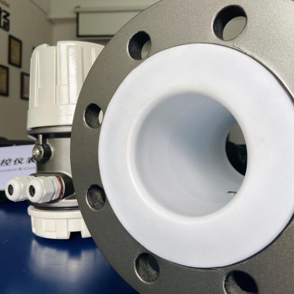 TriCover And ANSI Flanges Magnetic Water Flow Meter With DN200mm