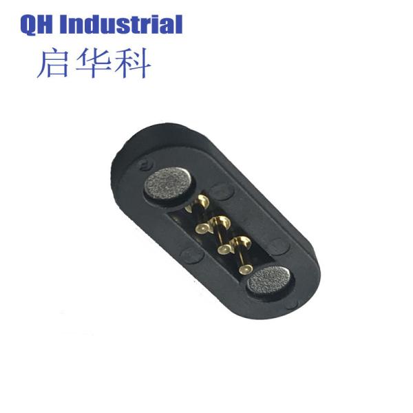 Samples Available Strong Magnetic Force 3 Pin Connector 2.54mm Pitch Pogo Pin Magnetic Connector For Electronic Product