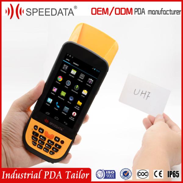 Long Range Handheld Rfid Reader , Bluetooth UHF Handheld Reader 13.56khz