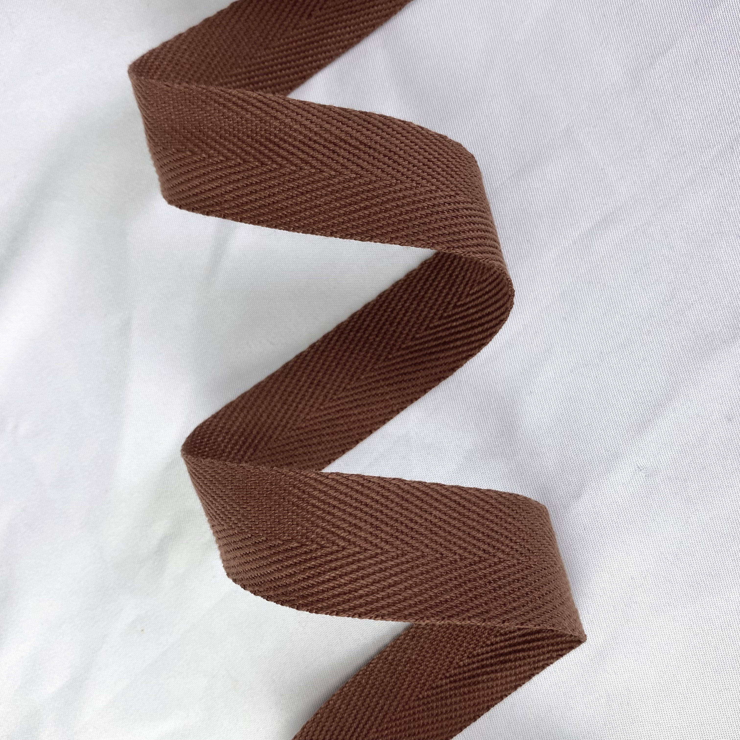 Herringbone polyester-cotton webbing Various colors Backpack strap Belt Handbag strap