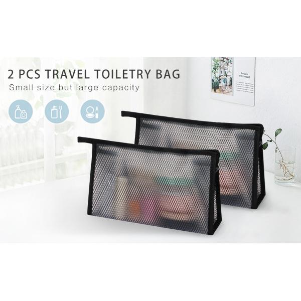 Cosmetic Makeup Bags, Toiletry Pouch, Travel Pack, Holographic Organizer, Toiletries Kit Zippered Pouch