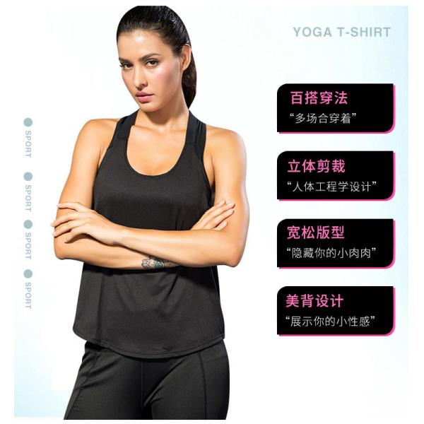 Женщины сухой фит открытый боковой свободный простой дышащий спортивный бюстгальтер фитнес танк-топ