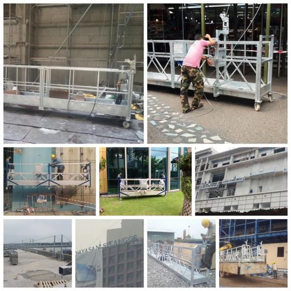 Xinghe Hot galvanized steel 2.0kw construction cleaning suspended working platform with electric winch