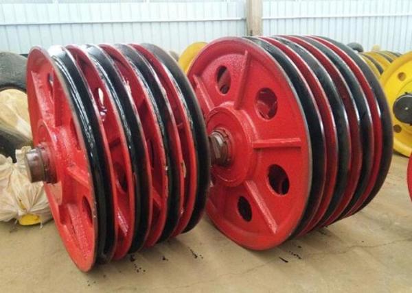 Wear Resistance Stainless Steel Wire Rope Sheaves , Wire Rope Pulley Wheels