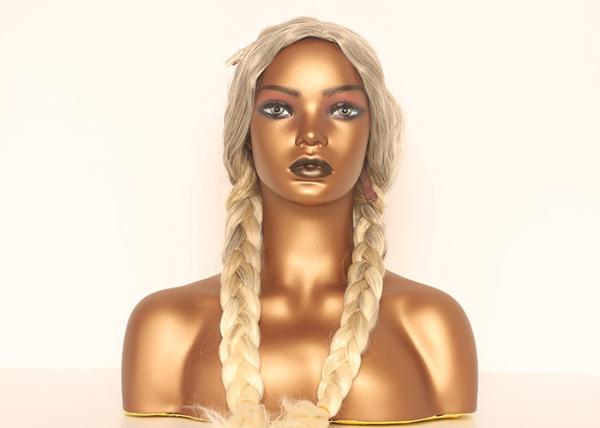 16.54 Inch Height PVC African American Mannequin Head With Shoulders female
