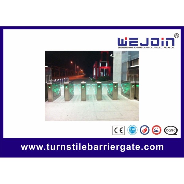 304 Stainless Steel Bi-directional Auto-reset Flap Barrier Gate for Reliable Access Control