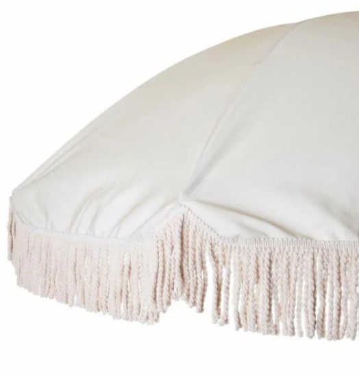 Tourist Attraction Must-Have Outdoor Tassel Beach Umbrella with Umbrellas Base