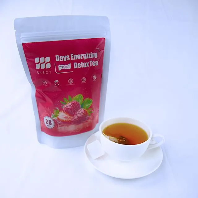 Slimming Reducing tea 28 Days Strawberry Flavor No Side Effect Healthy weight loss