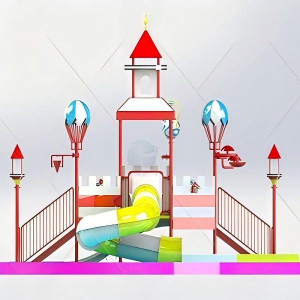 Compact Water Park House British Style 660m2 Floor Area