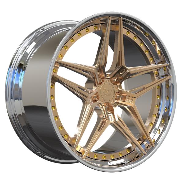 Сверхмощное светлое 2-PC выковало алюминиевый сплав снабжает ободком 20 21 дюйма для спортивных машин