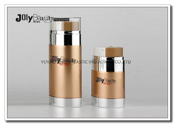30ml Double Tube PP Airless Bottle For Skin Cream , Airless Pump Dispenser