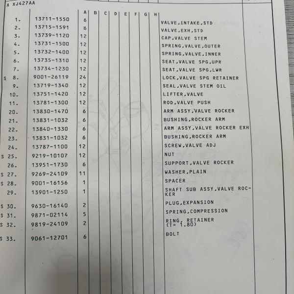 Оригинальное жилое устройство для охлаждения двигателя Toyota запасные части для двигателя Fd42