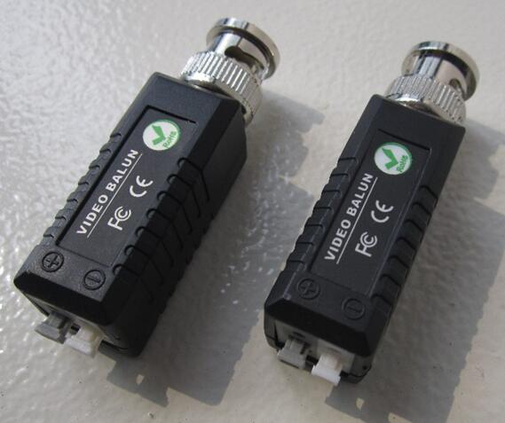 CAT5e CAT6 to Camera Balck Single Channel Passive BNC Video Balun Transceiver Adapter