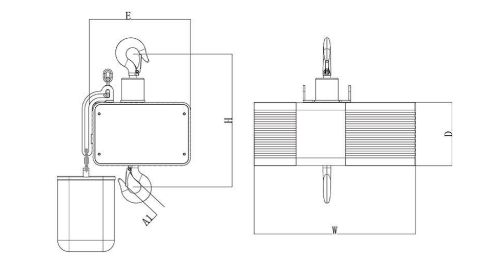 1 Ton Electric Chain Hoists for stage With double brake Entertainment