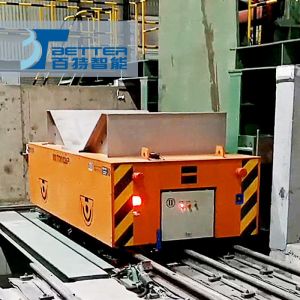 Factory Material 25 Ton Rail Over Straddle Transfer Cart For Merchandise