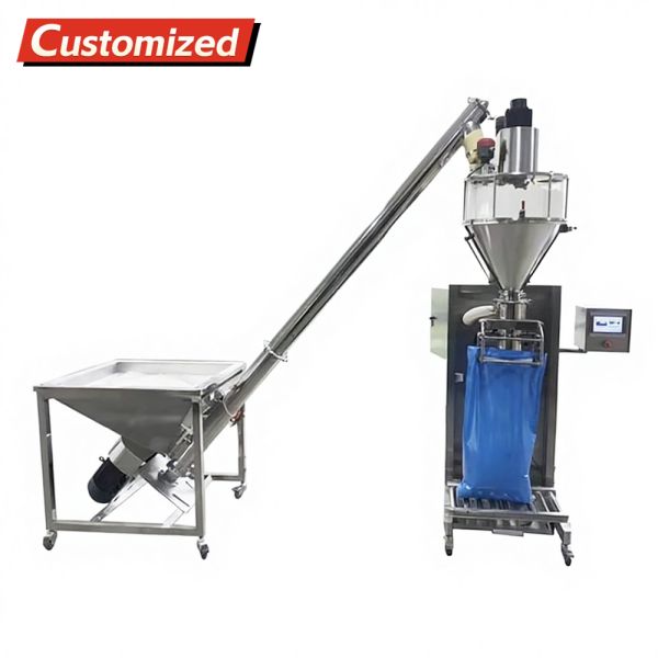 Custom Stainless Steel Heat Resistant Screw Feeder with 52L Hopper Capacity for Flour and Grains