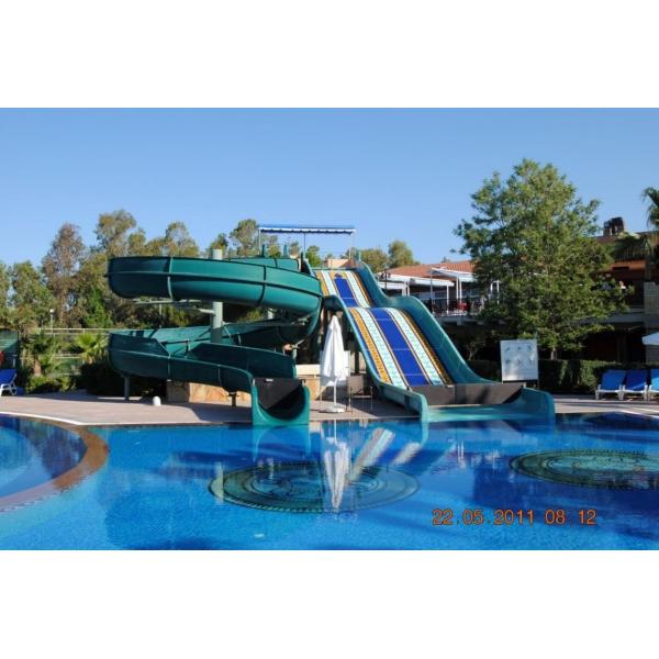 Water Fun Sports Amusement Park Kids Playground Equipment Tube Fiberglass Slide