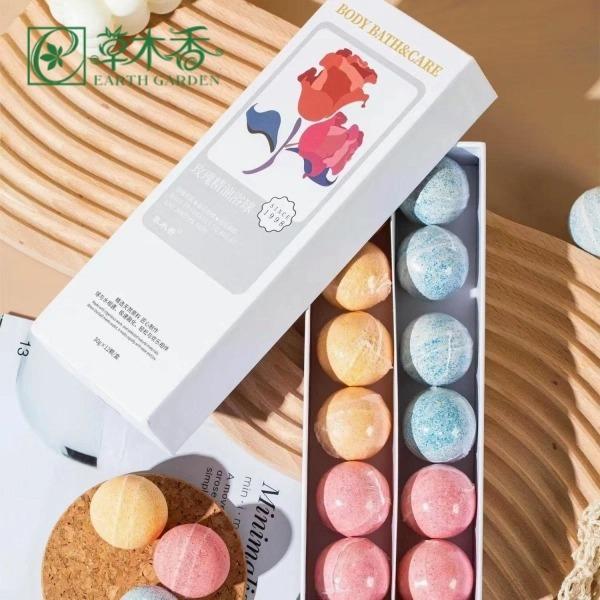 Rose Fragrance Essential Oil Bath Ball Aromatherapy For Relaxing Body And Mind SPA