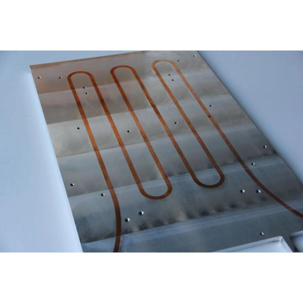 Placa fría de aluminio con el Alu-refrigerador del tubo de cobre de 4-Pass 6-Pass con las colocaciones moldeadas