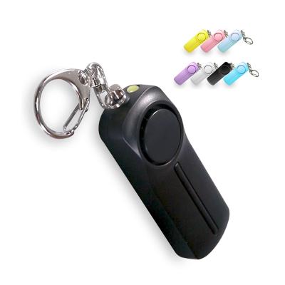 corrente chave do alarme pessoal pessoal substituível da autodefesa das mulheres da bolsa dos alarmes da segurança da bateria do AAA