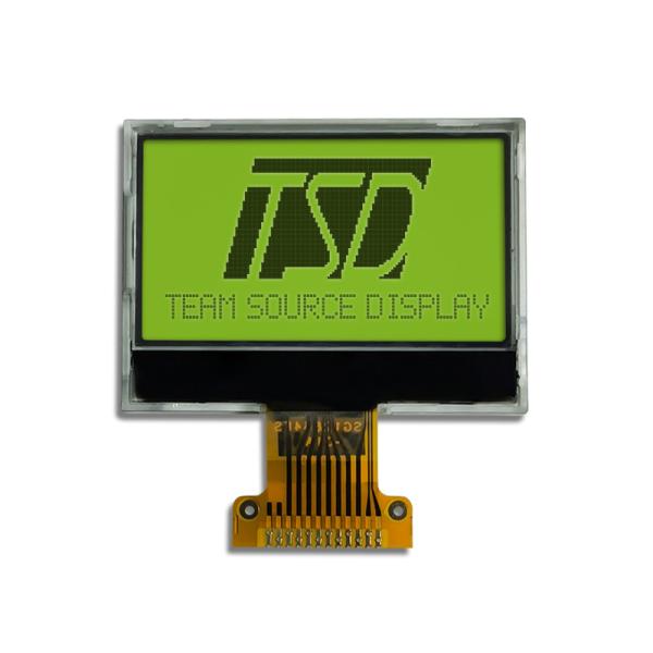 A RODA DENTEADA positiva LCD indica 25.58x6 que a área ativa 128x64 pontilha o ângulo de visão de 6 horas