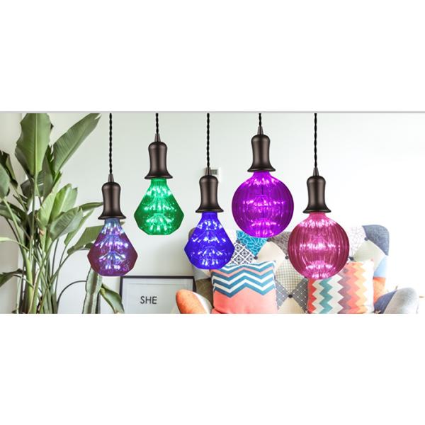 Crystal Glass Diamond G95 E27 Bulb Led 3w Edison Decorative Light Bulbs