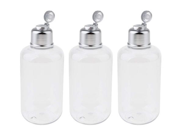 9oz 270ml PET Plastic Bottle For Cosmetic Packaging With Sliver Screw Cap