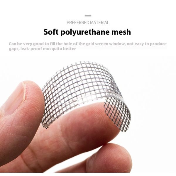 Self-Adhesive Screen Repair Patch Cuttable Long Strip Mosquito Net Repair Tape Plastic Bags