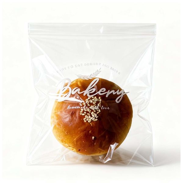 Custom Flat Opp Plastic Bread Transparent Clear Food Packing Bag