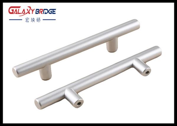 Plastic Kitchen Cabinet Drawer Pulls , D Handles Pull Knobs For Kitchen Cabinets Pearl Silver