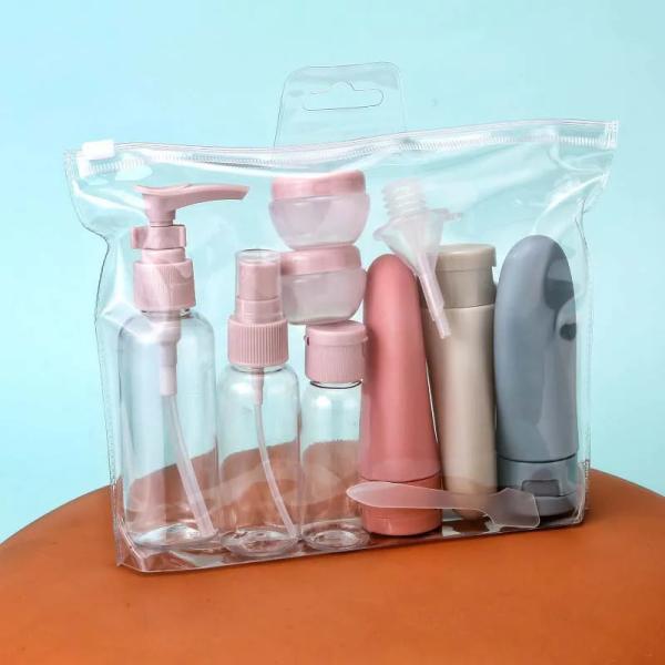 Perfume Bottle Set Cosmetic Travel Bag for Refillable Spray Lotion Tube Bottling