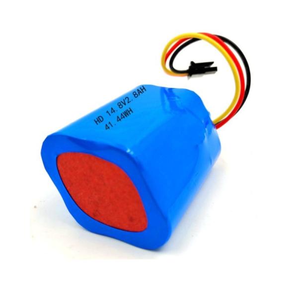 BMS Protected 18650 Battery Pack | Custom 2600mAh 14.8 Volt 18650 Rechargeable Lithium Ion Battery for Smart Sensors | CE Certified | Made in China