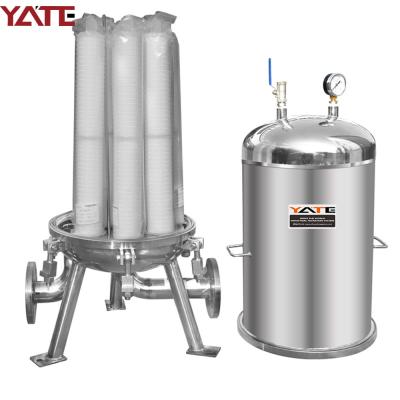 Acier inoxydable de logement de filtre de cartouche de 316 solides solubles industrie alimentaire de 0,1 microns