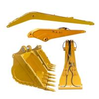 Q355B MN400 Heavy Duty Rock Bucket, Excavator Rock Digging Bucket com excavador longo braço de barra
