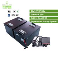 Low Speed Vehicle 48V 150Ah Rechargeable Lithium Batteries for Electric Tricycle Golf Cart , 72V 200Ah LiFePO4 Battery Pack