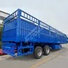 Feichi 2 Axles 40 Tons Stake Semi Truck Trailer Fence Transport Dry Bulk Cargo Animal Fence Semi Trailer Can Be Customized