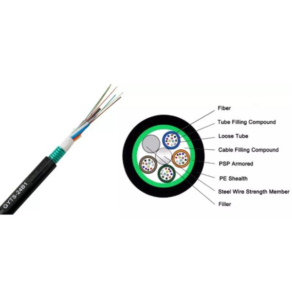 Кабель оптического волокна трубопровода ядра ядра 48 ядра 36 ядра 24 GYTS 18
