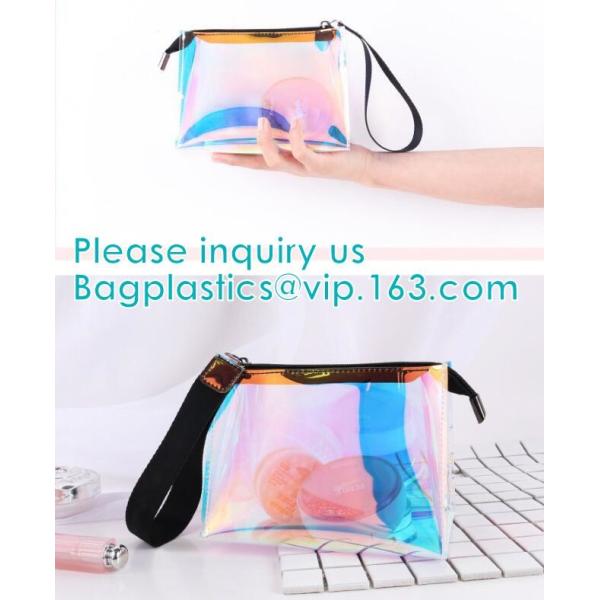 Custom Logo Shiny Holographic Cosmetic Bag Sets,Cosmetic Makeup Bag,Cosmetic Bag Travel,Fashion Accessories Holographic