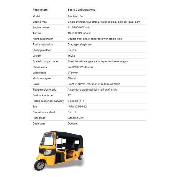 Passenger 3 Wheeler Battery Scooter with 60V 80Ah/120Ah Lithium Iron Phosphate Battery