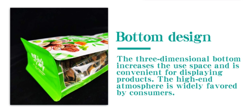 Octagonal CMYK Aluminum Foil Resealable Packaging Bags Ziplock Stand Up Pouch