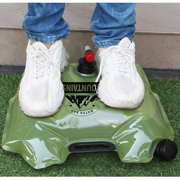 water bag water container water pouch water jug water pack Outdoor Water Bag with Faucet, Random Color 8 L(281 oz) Thick PE Folding Camping Water Bag for Outdoors