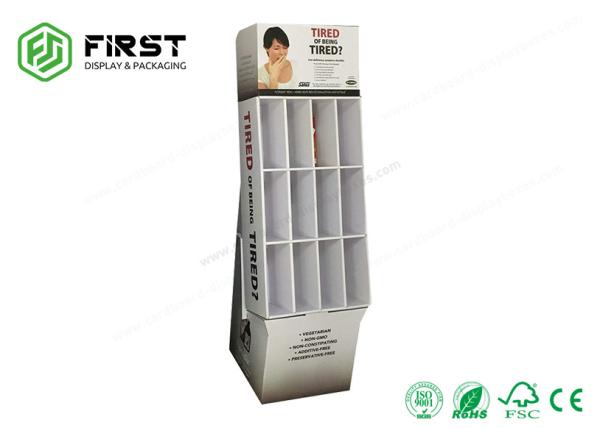 OEM / ODM Printing POP Promotional Corrugated Folding Cardboard Paper Display Rack