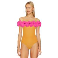 Trío de bikini para mujeres Red Blue Green Copas con almohadilla regular