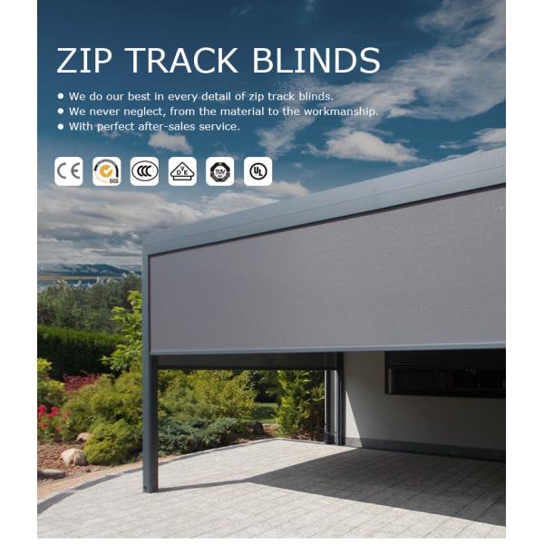 Windproof моторизованный след застежка-молнии ролика ослепляет тип полиэстера УЛЬТРАФИОЛЕТОВЫЙ покрывая разделенный