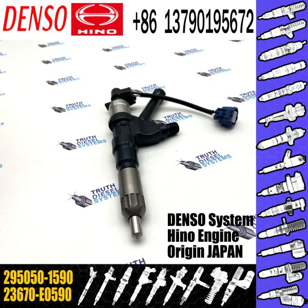 New Diesel Common Rail Fuel Injector 23670-E0590 295050-1590 For HINO P11C Engine